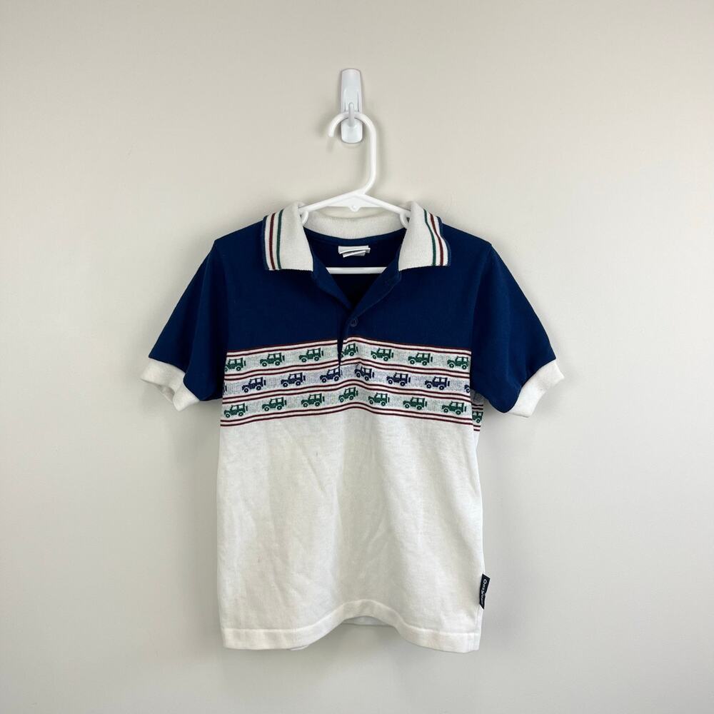 Vintage OshKosh B'gosh Jeep Polo Shirt 7 USA